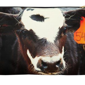 Cow picture larger size cosmetics pouch